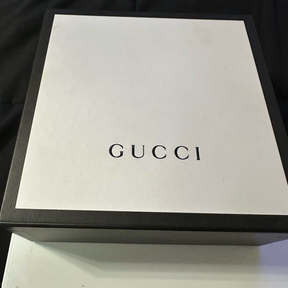 Gucci Black Leather Belt with Gold GG Buckle